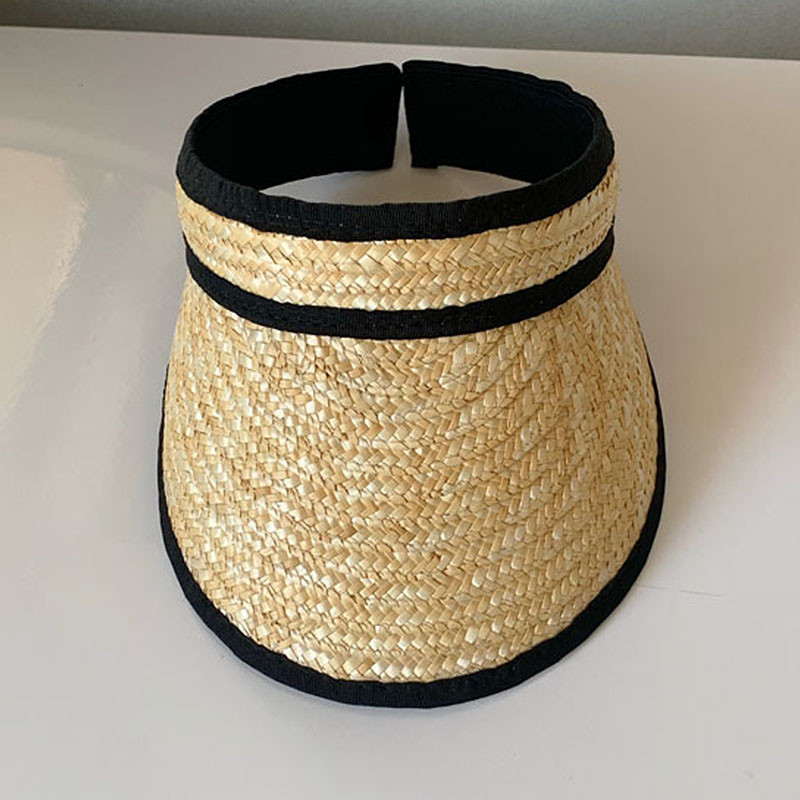 Női felső védősapka nélkül nyári szalma napozósapka UV strandsapka rugalmas fejkörfogat Kentucky derby ünnep