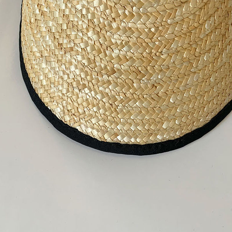 Női felső védősapka nélkül nyári szalma napozósapka UV strandsapka rugalmas fejkörfogat Kentucky derby ünnep