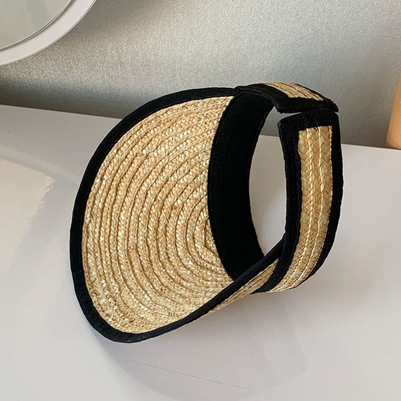 Női felső védősapka nélkül nyári szalma napozósapka UV strandsapka rugalmas fejkörfogat Kentucky derby ünnep