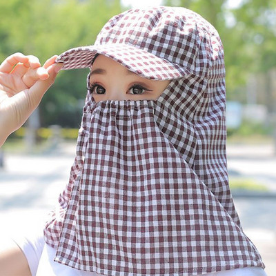 Pălărie de soare de vară pentru față și gât Protecție UV Husă de protecție Clapă pentru urechi Pălării pentru femei Pescuit în aer liber Vânătoare Drumeții Pălărie de plajă