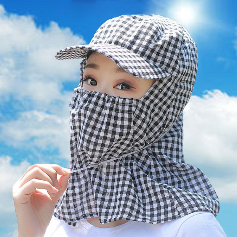 Pălărie de soare de vară pentru față și gât Protecție UV Husă de protecție Clapă pentru urechi Pălării pentru femei Pescuit în aer liber Vânătoare Drumeții Pălărie de plajă
