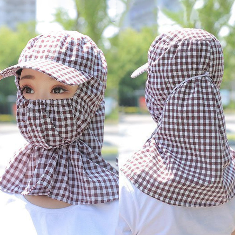 Pălărie de soare de vară pentru față și gât Protecție UV Husă de protecție Clapă pentru urechi Pălării pentru femei Pescuit în aer liber Vânătoare Drumeții Pălărie de plajă