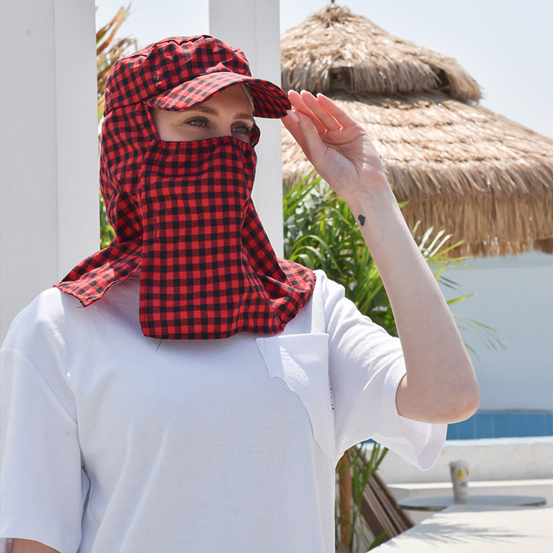 Pălărie de soare de vară pentru față și gât Protecție UV Husă de protecție Clapă pentru urechi Pălării pentru femei Pescuit în aer liber Vânătoare Drumeții Pălărie de plajă