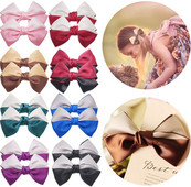 Fundițe de păr pentru fete Fundițe artizanale din pânză satinată Fundițe netede super lucioase pentru fete Accesorii de păr pentru fete de 4 in