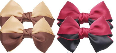 Fundițe de păr pentru fete Fundițe artizanale din pânză satinată Fundițe netede super lucioase pentru fete Accesorii de păr pentru fete de 4 in