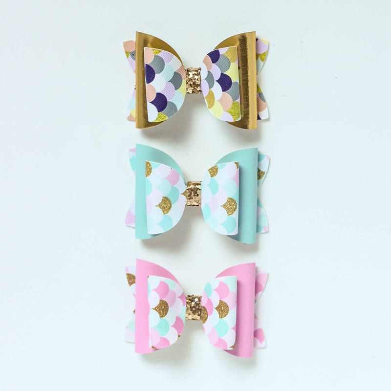 Seturi pentru fete Cântare de sirenă Fundițe Agrafe de păr Boutique Agrafe drăguțe Agrafe de zi pentru școală Accesorii pentru cap sau fără agrafă Agrafe de păr