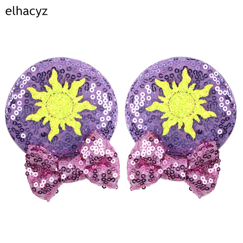 Nové 1 pár populárnych flitrovaných vlasových mašličiek s myšou do uší, sponiek na dievčatá, roztomilej motýľovej postavičky, sponky do vlasov, párty, cosplay, festival, vlasový doplnok