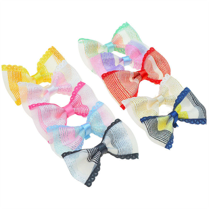 100 kom./lot Mini mala mašna s vrpcom za kućne ljubimce Mašna za kućne ljubimce SAMO MAŠNA BEZ KVAPILA DIY Vjenčani ukrasi Dodaci za kosu