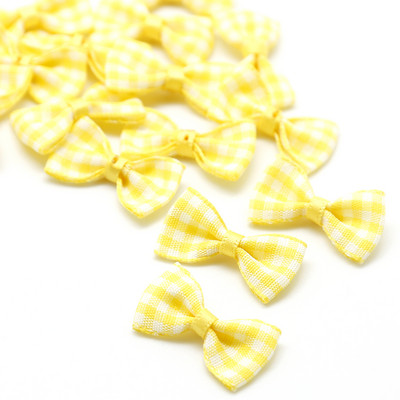 3X1.5cm Mini fundă colorată în carouri, fundă din satin, pentru agrafe de păr pentru fete și accesoriu de meșteșuguri pentru îmbrăcăminte