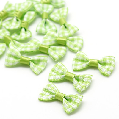 3X1.5cm Mini fundă colorată în carouri, fundă din satin, pentru agrafe de păr pentru fete și accesoriu de meșteșuguri pentru îmbrăcăminte