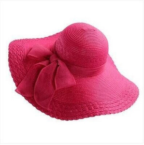 Ženski šešir za sunčanje 2022. Ljetni ženski šešir sa širokim obodom protiv UV zračenja Ženski jednobojni ljetni slamnati šeširi s obodom za žene Šešir za plažu s obodom