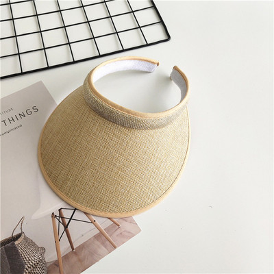 2023 noi femei cu viziere de vară pălărie pliabilă pălărie de soare cu boruri largi pălărie de plajă pălării de paie chapeau pentru plajă șapci cu protecție UV