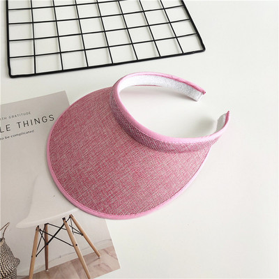 2023 noi femei cu viziere de vară pălărie pliabilă pălărie de soare cu boruri largi pălărie de plajă pălării de paie chapeau pentru plajă șapci cu protecție UV