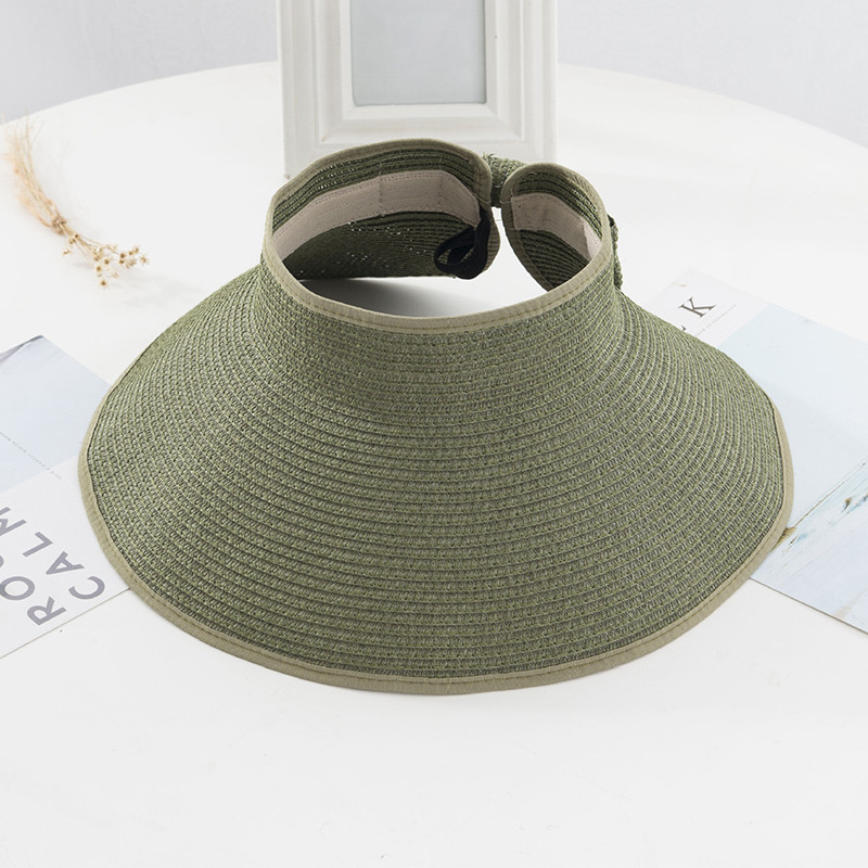 2023 noi femei cu viziere de vară pălărie pliabilă pălărie de soare cu boruri largi pălărie de plajă pălării de paie chapeau pentru plajă șapci cu protecție UV