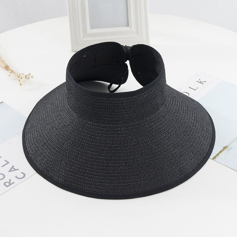 2023 noi femei cu viziere de vară pălărie pliabilă pălărie de soare cu boruri largi pălărie de plajă pălării de paie chapeau pentru plajă șapci cu protecție UV