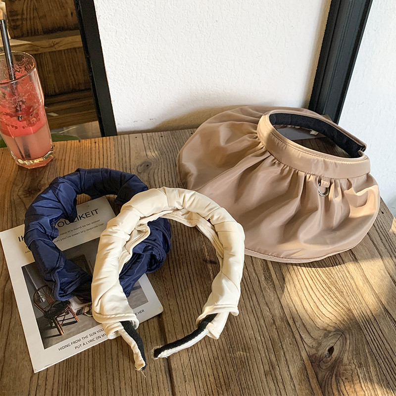 Ljetni šeširi za žene Prazan gornji šešir u obliku školjke Korejski modni suncobran Krema za zaštitu od sunca Šešir za plažu Ženski šeširi