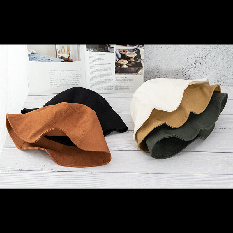 Modni pamučni šeširi Falbala Ženski panama šešir za zaštitu od sunca Ženski šešir za sunčanje Vanjski ribarski šešir Kapa za plažu Jesenski putni šešir