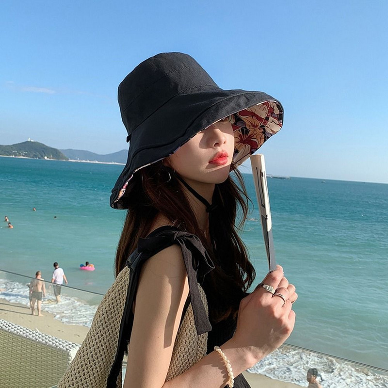 Kapa Kapa s printom Šešir za sunčanje otporan na ultraljubičasto zračenje Zaštita od sunca Ženski šešir s kantom Šešir s dvije strane Šešir za sunčanje Šešir za umivaonik