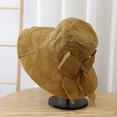 Nauja Moteriška skrybėlė nuo saulės plačių kraštų vasarinės kepurės moterims Madinga paplūdimio gatvės apsauga nuo saulės kibiro kepurė Moteriški dangteliai nuo saulės