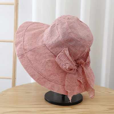 Nauja Moteriška skrybėlė nuo saulės plačių kraštų vasarinės kepurės moterims Madinga paplūdimio gatvės apsauga nuo saulės kibiro kepurė Moteriški dangteliai nuo saulės
