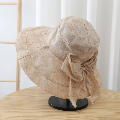 Nauja Moteriška skrybėlė nuo saulės plačių kraštų vasarinės kepurės moterims Madinga paplūdimio gatvės apsauga nuo saulės kibiro kepurė Moteriški dangteliai nuo saulės