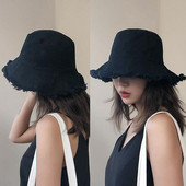 Pălărie cu găleată cu margine înghețată de modă, pălărie de vară pentru femei, pălărie de pescar, în aer liber, plajă, pescuit, pălărie de soare, pălărie hip hop Panama, pentru femei, bărbați