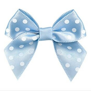 50kom Mašna od satenske vrpce DIY Dodaci za dekoraciju Točkasti otisnuti cvijet od vrpce 45 MM Mašna od satenske vrpce sa zlatnim rubom 5/8"