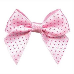 50kom Mašna od satenske vrpce DIY Dodaci za dekoraciju Točkasti otisnuti cvijet od vrpce 45 MM Mašna od satenske vrpce sa zlatnim rubom 5/8"