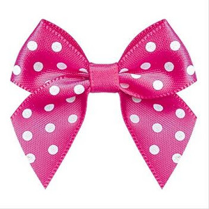 50kom Mašna od satenske vrpce DIY Dodaci za dekoraciju Točkasti otisnuti cvijet od vrpce 45 MM Mašna od satenske vrpce sa zlatnim rubom 5/8"