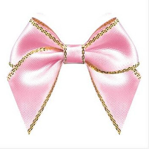 50kom Mašna od satenske vrpce DIY Dodaci za dekoraciju Točkasti otisnuti cvijet od vrpce 45 MM Mašna od satenske vrpce sa zlatnim rubom 5/8"