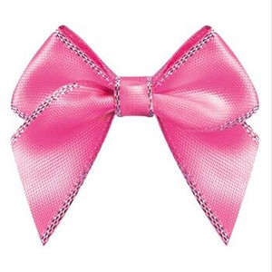 50kom Mašna od satenske vrpce DIY Dodaci za dekoraciju Točkasti otisnuti cvijet od vrpce 45 MM Mašna od satenske vrpce sa zlatnim rubom 5/8"