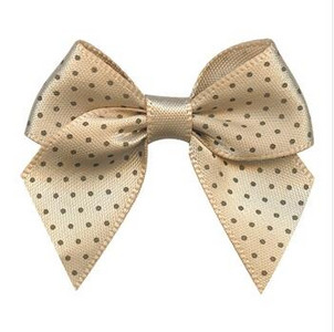 50kom Mašna od satenske vrpce DIY Dodaci za dekoraciju Točkasti otisnuti cvijet od vrpce 45 MM Mašna od satenske vrpce sa zlatnim rubom 5/8"