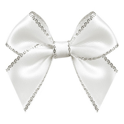 50kom Mašna od satenske vrpce DIY Dodaci za dekoraciju Točkasti otisnuti cvijet od vrpce 45 MM Mašna od satenske vrpce sa zlatnim rubom 5/8"