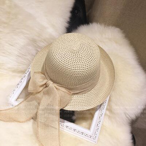 Novi modni ravni šešir za sunce Ženski ljetni slamnati šeširi s mašnom za žene Pokrivala za plažu 6 boja chapeau femme Poklon