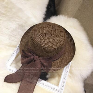 Novi modni ravni šešir za sunce Ženski ljetni slamnati šeširi s mašnom za žene Pokrivala za plažu 6 boja chapeau femme Poklon