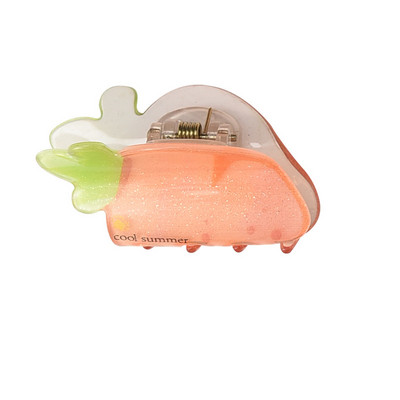 2022 m. Nauji moteriški mieli vaisiniai plaukų žnyplės Akrilo žnyplių segtukai Korėjos plaukų segtukai galvos apdangalai mergaitėms madingi plaukų aksesuarai papuošalai