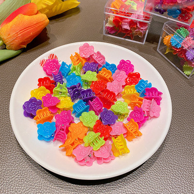 20 vnt. Drugelis mažos plaukų segtukai, letenos, mergaitės, mielos saldainių spalvos, gėlių meškiukas, plaukų segtukas vaikams, plaukų segtukai, plaukų priedai