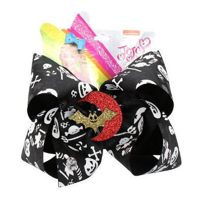 CN 7 " Jojo mašne za djevojčice/Jojo Siwa velike mašne za djevojčice za Noć vještica sa kopčama, ručno rađeni dodaci za kosu