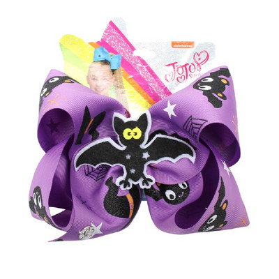 CN 7 " Jojo mašne za djevojčice/Jojo Siwa velike mašne za djevojčice za Noć vještica sa kopčama, ručno rađeni dodaci za kosu