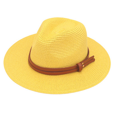 Ljetni šeširi za žene Muškarci Puni slamnati panama šešir širokog oboda Ženski šešir za sunčanje za plažu Ležerni ručni šeširi na otvorenom UV zaštita