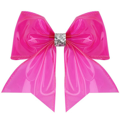 namama 4" fundite plastic cheer fundă de păr cu agrafe agrafe de păr din PVC fundite impermeabile ace de păr pentru fete funde de păr drăguță agrafă de păr