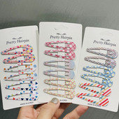 6 buc/set coreean fluture Wave Point Floare BB agrafe de păr pentru copii bebeluși agrafă de păr Tochiuță accesorii de păr pentru fete