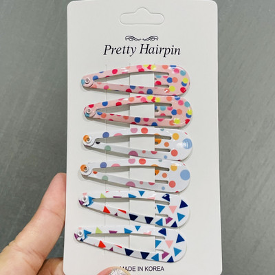 6 buc/set coreean fluture Wave Point Floare BB agrafe de păr pentru copii bebeluși agrafă de păr Tochiuță accesorii de păr pentru fete