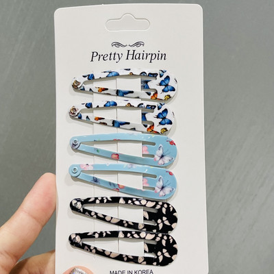 6 buc/set coreean fluture Wave Point Floare BB agrafe de păr pentru copii bebeluși agrafă de păr Tochiuță accesorii de păr pentru fete