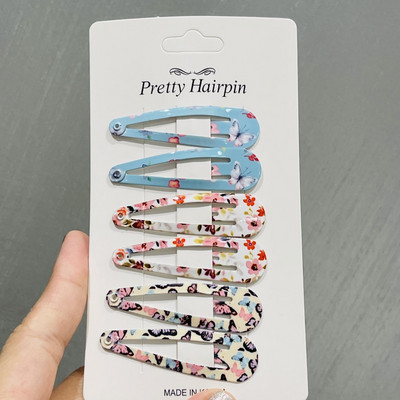 6 buc/set coreean fluture Wave Point Floare BB agrafe de păr pentru copii bebeluși agrafă de păr Tochiuță accesorii de păr pentru fete