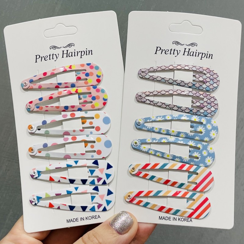 6 buc/set coreean fluture Wave Point Floare BB agrafe de păr pentru copii bebeluși agrafă de păr Tochiuță accesorii de păr pentru fete