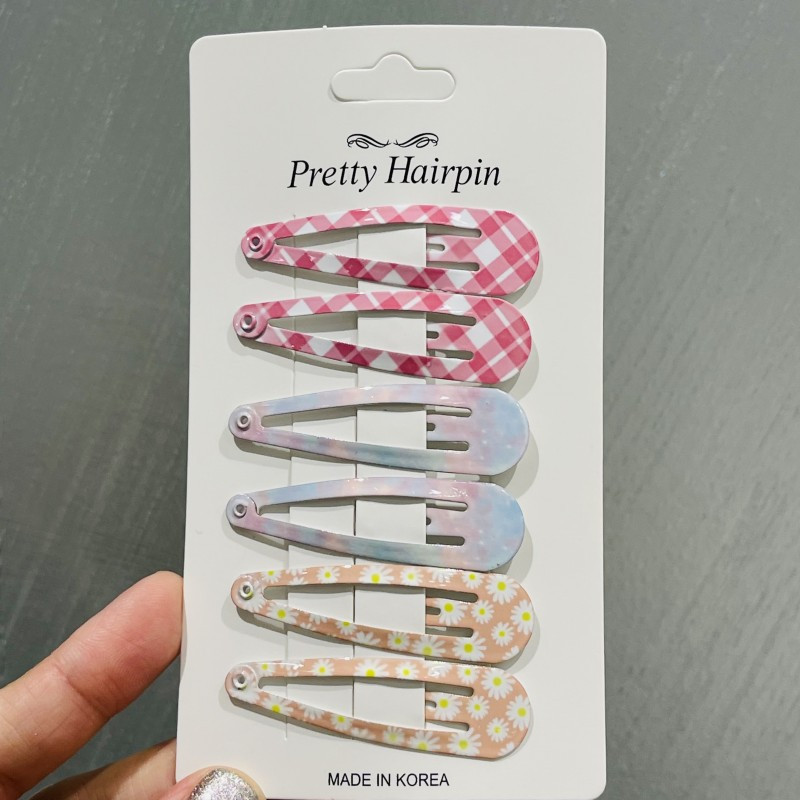 6 buc/set coreean fluture Wave Point Floare BB agrafe de păr pentru copii bebeluși agrafă de păr Tochiuță accesorii de păr pentru fete