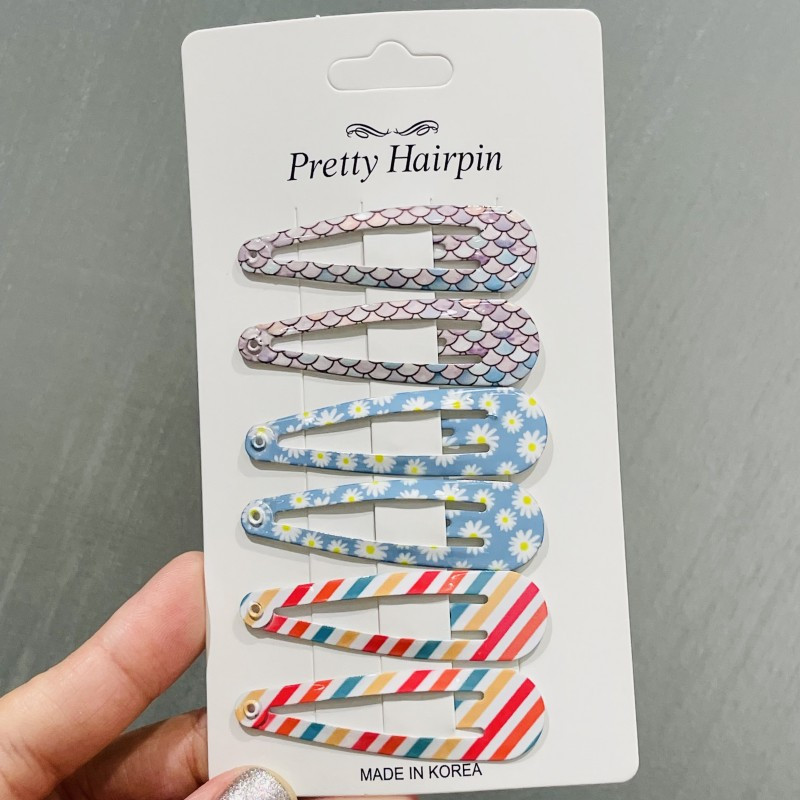 6 buc/set coreean fluture Wave Point Floare BB agrafe de păr pentru copii bebeluși agrafă de păr Tochiuță accesorii de păr pentru fete