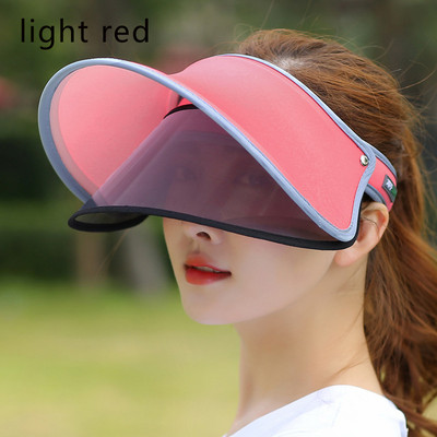 Nauja madinga plataus krašto apsaugos nuo UV spindulių apsauganti moteriška skrybėlė nuo saulės.