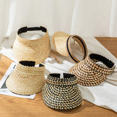 Tavasz nyár női napsapkák divat strand szalmakalap széles karimájú védősapkák kültéri sport horgász sapka Chapeau Femme